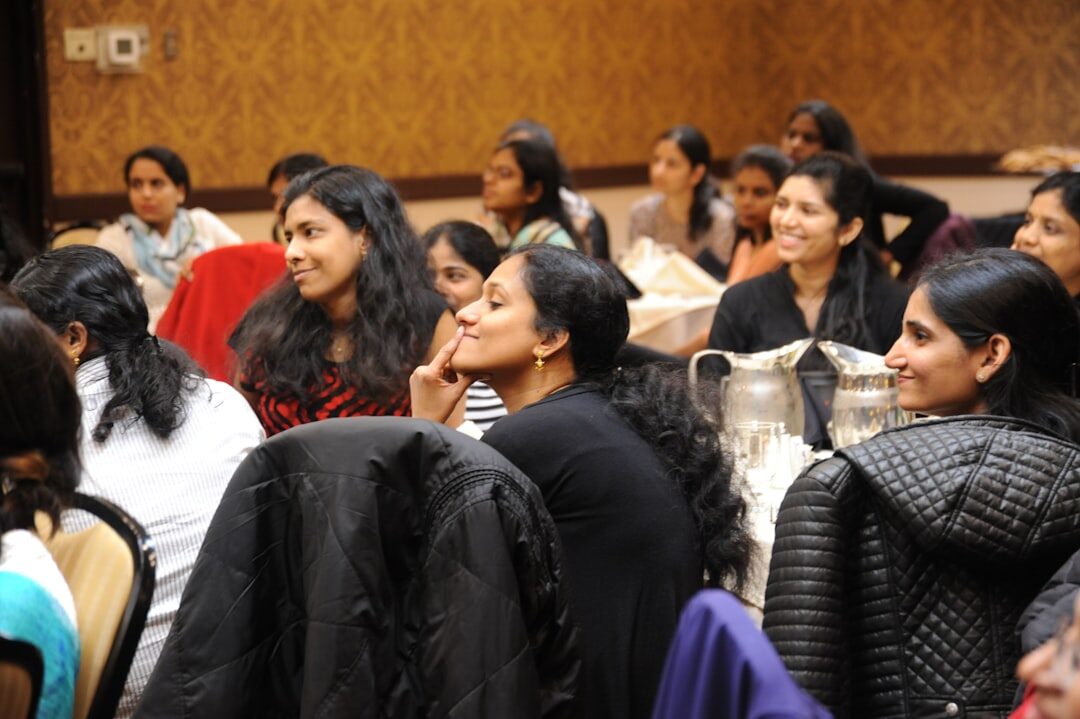 group listening attentively